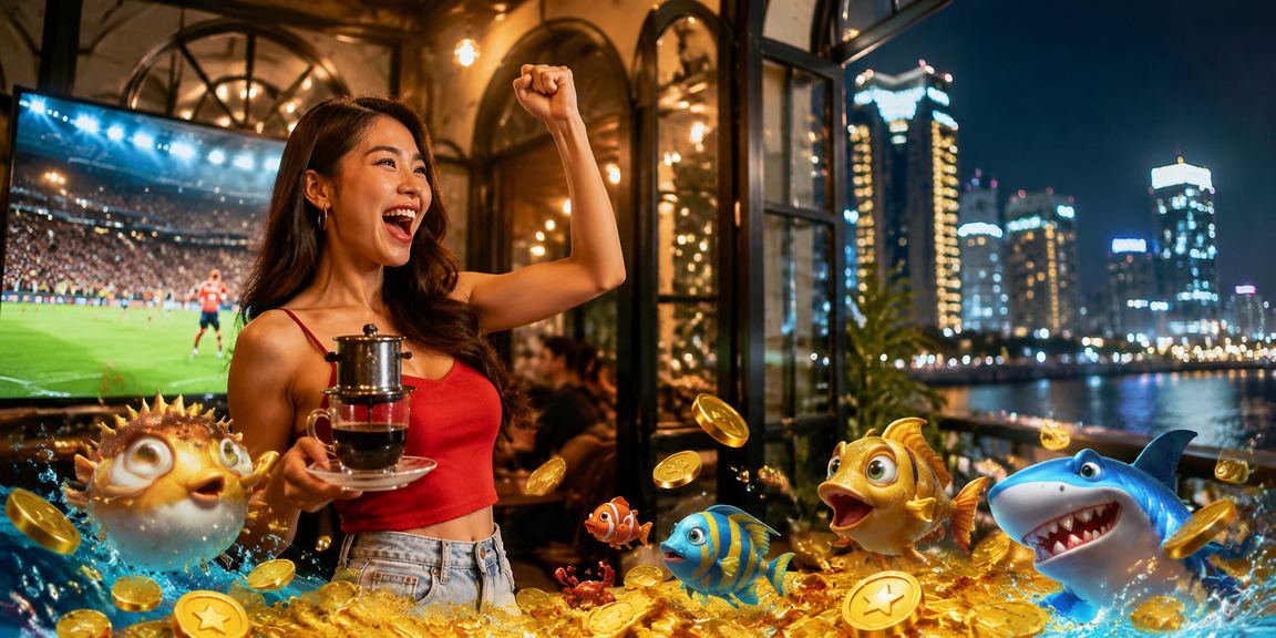 Người dùng tại quán cà phê Thành phố Hồ Chí Minh đăng nhập tài khoản giải trí trên di động